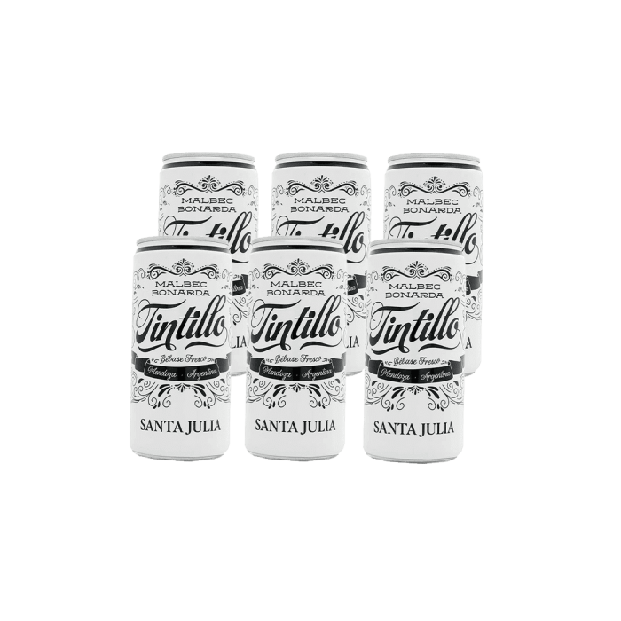 Lata Santa Julia Tintillo Pack x6 - Tropilla Vinos