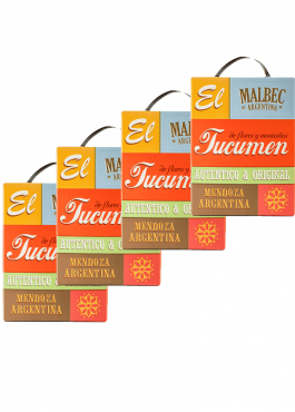 Bag in Box Tucumen Malbec 3 L x 4 - Tropilla Vinos