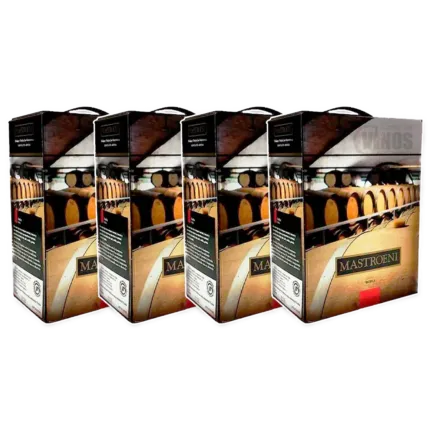 Mastroeni Bag in Box 3 Litros Malbec Pack x 4