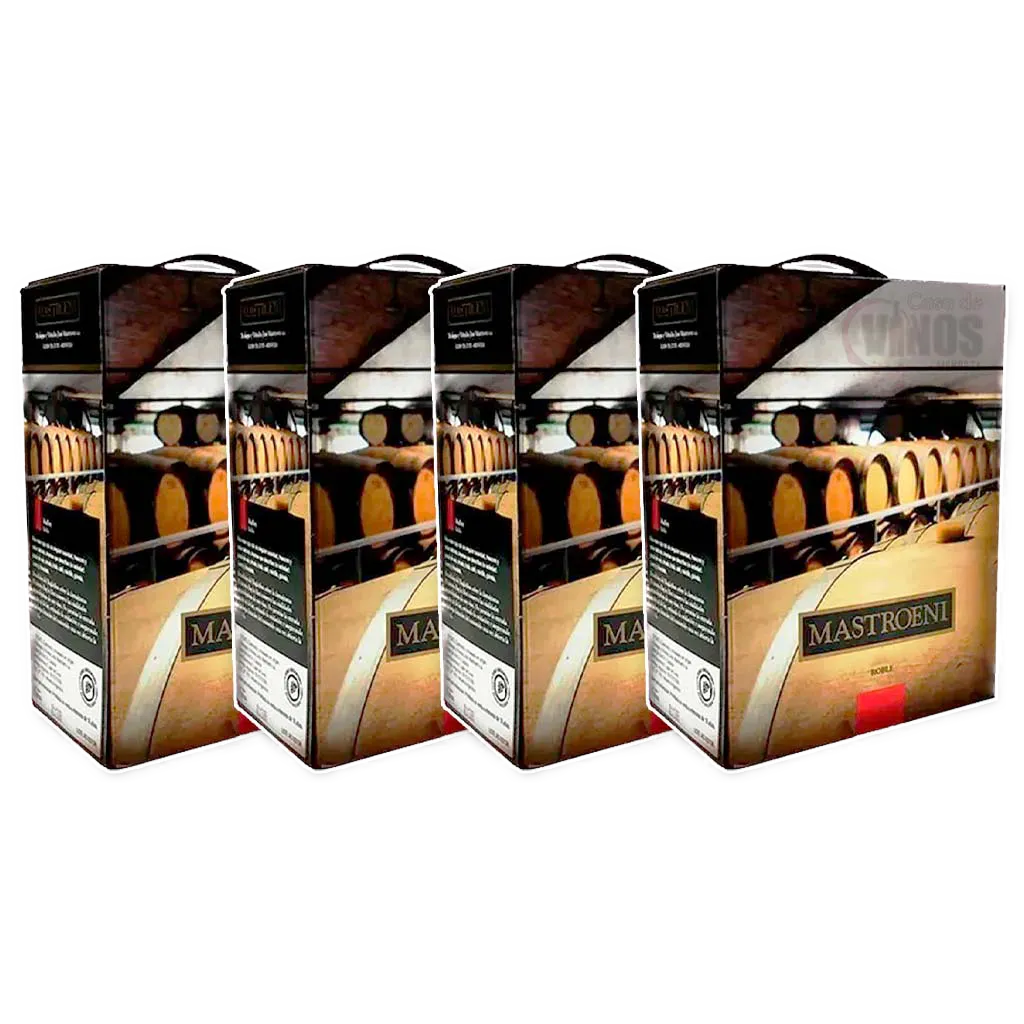 Mastroeni Bag in Box 3 Litros Malbec Pack x 4