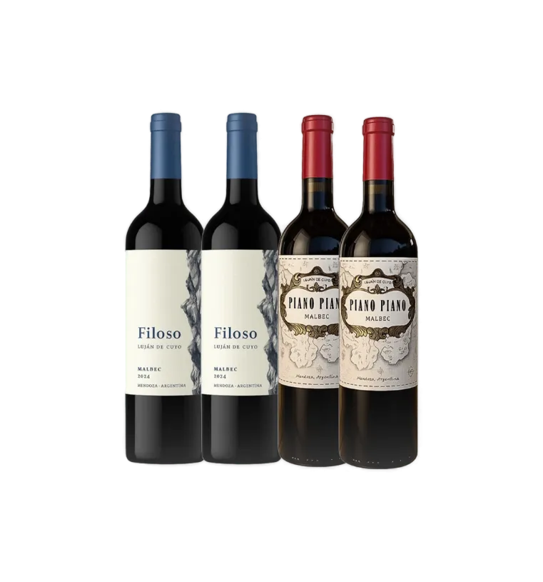 2 Filoso + 2 Piano Piano Malbec
