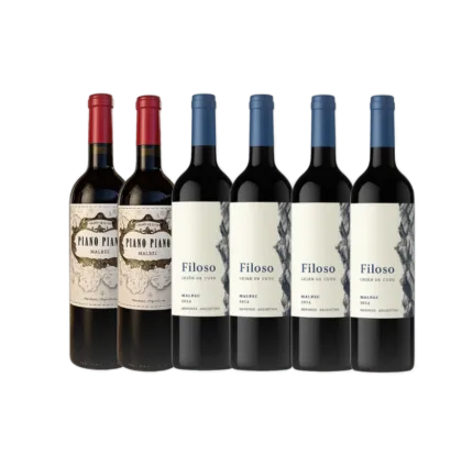 4 Filoso + 2 Piano Piano Malbec