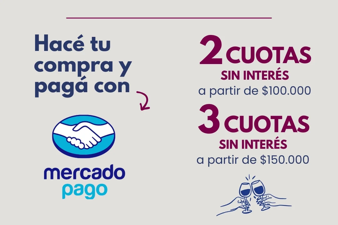 Hacé tu compra y pagá con Mercado Pago: 3 cuotas sin interés a partir de $150.000